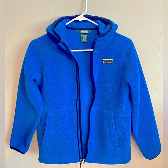 LL BEAN Youth Hooded Fleece - Picture 1 of 3